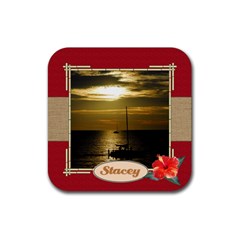 Tropical Vacation Coaster 4 - Rubber Coaster (Square)