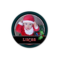 Christmas Drink Coaster - Rubber Coaster (Round)