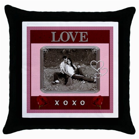 Love Throw Pillow Case By Lil Front
