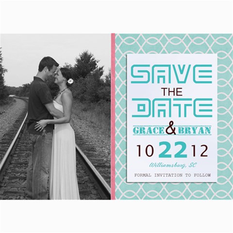 Savethedate! By Lana Laflen 7 x5  Photo Card - 1