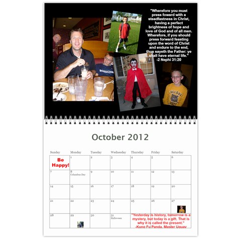 Calendar2012 By Shelley Peterson Oct 2012