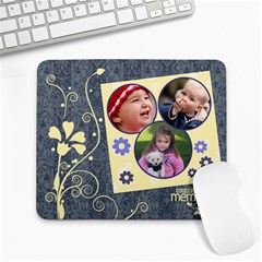 Serenity Blue-Collage Mousepad 