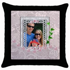 Pretty Pink Lace Throw Pillow Case (5 styles) - Throw Pillow Case (Black) Pretty Pink Lace Throw Pillow Case (5 styles) - Throw Pillow Case (Black)