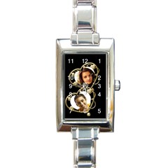 Two Heart Charm Watch - Rectangle Italian Charm Watch