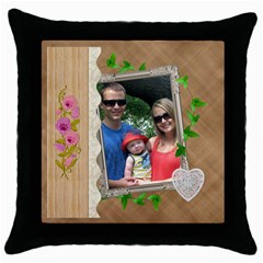 Lovely Design Throw Pillow Case - Throw Pillow Case (Black)