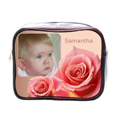 Pink Rose Mini toiletries Bag - Mini Toiletries Bag (One Side)