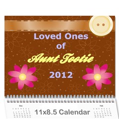 Tootie Calendar 2012 - Wall Calendar 11  x 8.5  (12-Months)