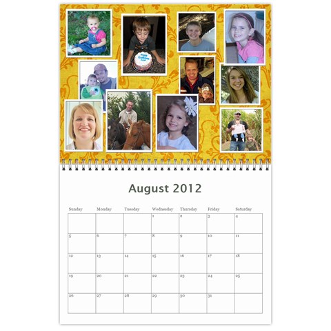 Tootie Calendar 2012 By Colton Aug 2012