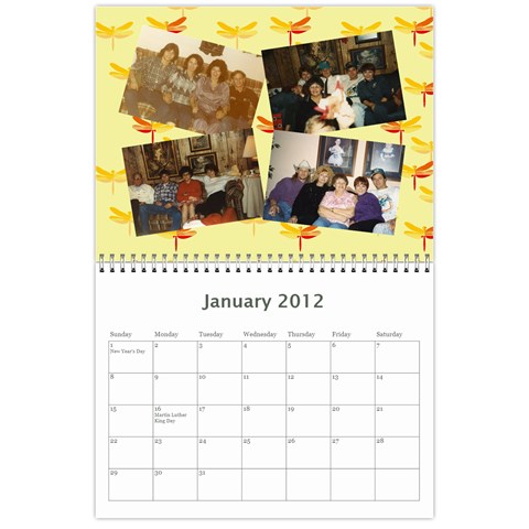 Marks Calander By Sandra Oldham Jan 2012