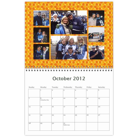 Marks Calander By Sandra Oldham Oct 2012