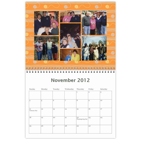 Marks Calander By Sandra Oldham Nov 2012