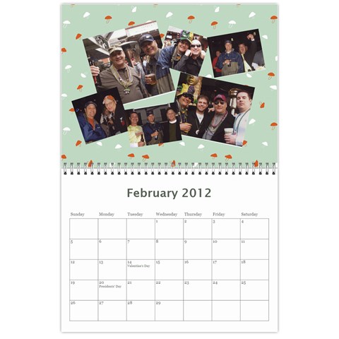 Marks Calander By Sandra Oldham Feb 2012