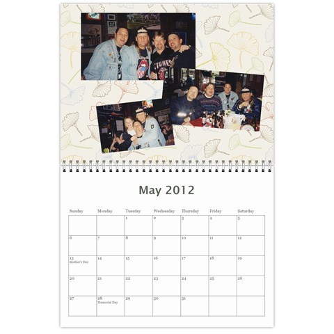 Marks Calander By Sandra Oldham May 2012