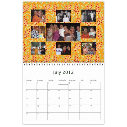 Marks Calander By Sandra Oldham Jul 2012