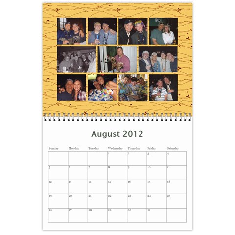 Marks Calander By Sandra Oldham Aug 2012