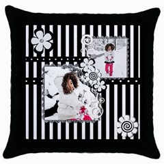 throw pillow 5 - Throw Pillow Case (Black)