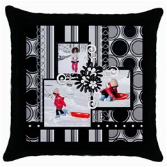 throw pillow 6 - Throw Pillow Case (Black)