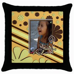 throw pillow 8 - Throw Pillow Case (Black)