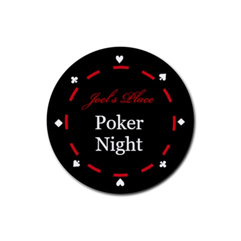 Poker Night Coaster By Mum2 Front