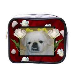white Rose toiletries bag - Mini Toiletries Bag (One Side) white Rose toiletries bag - Mini Toiletries Bag (One Side)