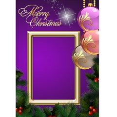 Merry Christmas in purple 5x7 Card - Greeting Card 5 x 7 Merry Christmas in purple 5x7 Card - Greeting Card 5 x 7