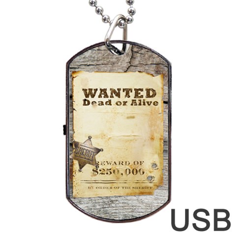 Cowboy´s Party Tag Usb 2 Sides By Carol Front