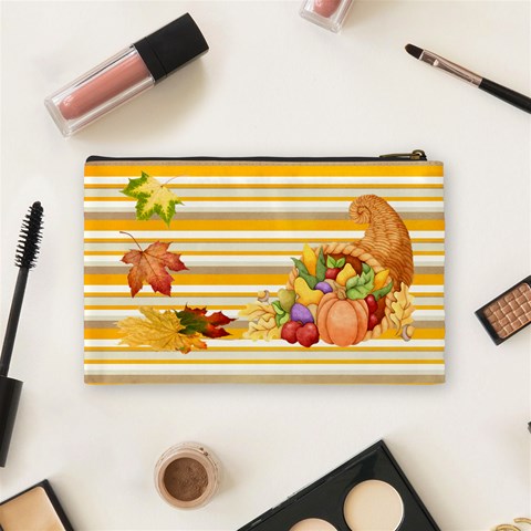 Give Thanks Cosmetic Bag (m) By Elena Petrova Back