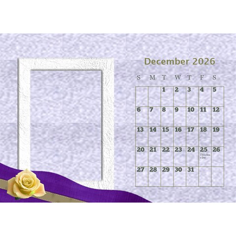 Delicate Desktop Calendar By Deborah Dec 2026