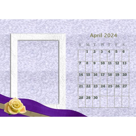 Delicate Desktop Calendar By Deborah Apr 2024