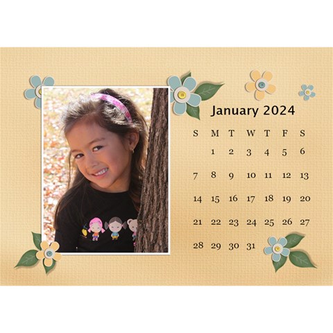 Desktop Calendar 8 5  X 6 : Beautiful You By Jennyl Jan 2024