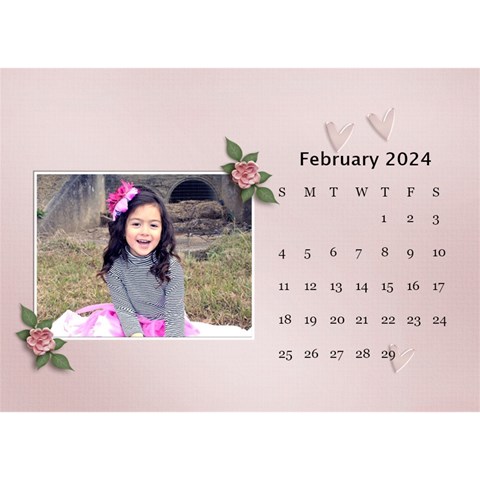 Desktop Calendar 8 5  X 6 : Beautiful You By Jennyl Feb 2024