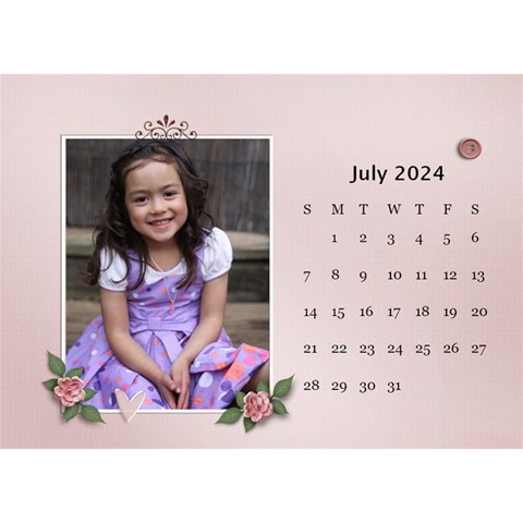 Desktop Calendar 8 5  X 6 : Beautiful You By Jennyl Jul 2024