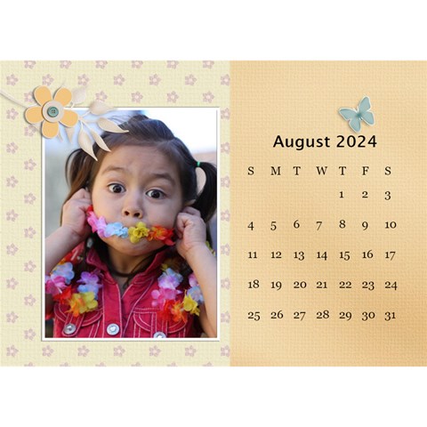Desktop Calendar 8 5  X 6 : Beautiful You By Jennyl Aug 2024