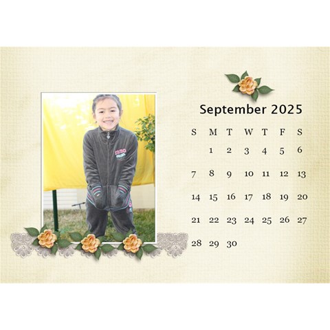 Desktop Calendar 8 5  X 6 : Beautiful You By Jennyl Sep 2025