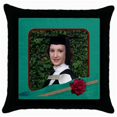 My Green Thow Cushion - Throw Pillow Case (Black)