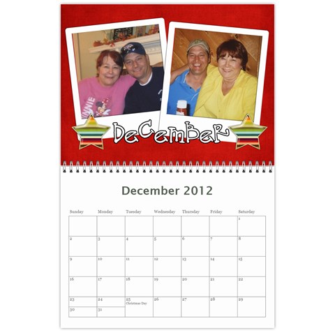Nannys Calender By Sandra Oldham Dec 2012