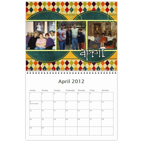 Nannys Calender By Sandra Oldham Apr 2012