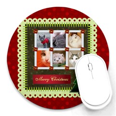 christmas - Round Mousepad