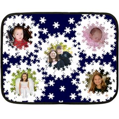 snowflake mini blanket 1 - Fleece Blanket (Mini)