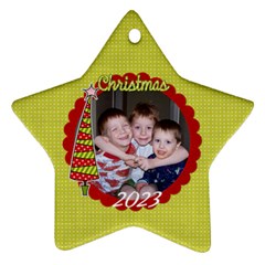 2-sided Star 1 - Star Ornament (Two Sides)