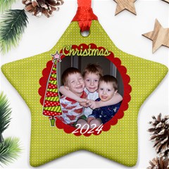 2-sided Star 1 - Star Ornament (Two Sides)