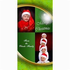 Merry Christmas 4x8 Photo Card (green)