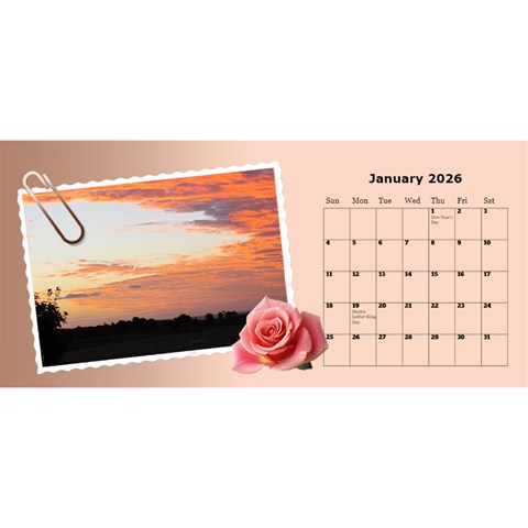 Postcard Desktop Calendar By Deborah Jan 2026