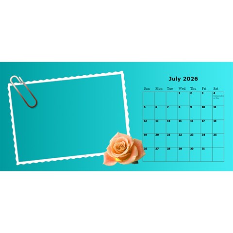 Postcard Desktop Calendar By Deborah Jul 2026