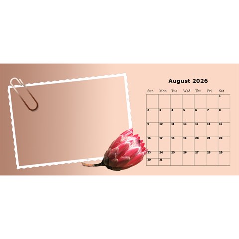 Postcard Desktop Calendar By Deborah Aug 2026