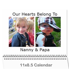 Mom and Dad R 2012 Calendar - Wall Calendar 11  x 8.5  (12-Months)