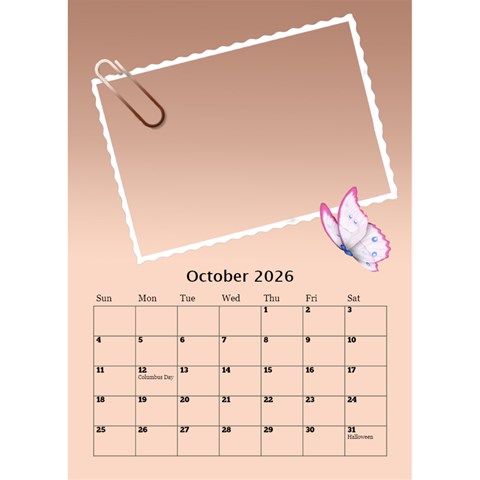 My Postcard Desktop Calendar By Deborah Oct 2026