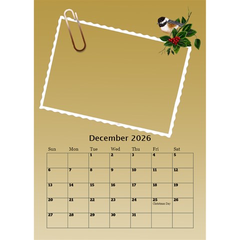 My Postcard Desktop Calendar By Deborah Dec 2026