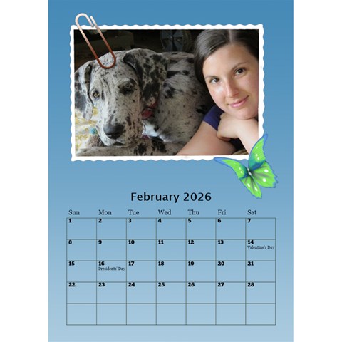 My Postcard Desktop Calendar By Deborah Feb 2026