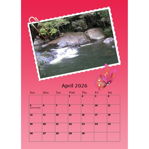 My Postcard Desktop Calendar By Deborah Apr 2026